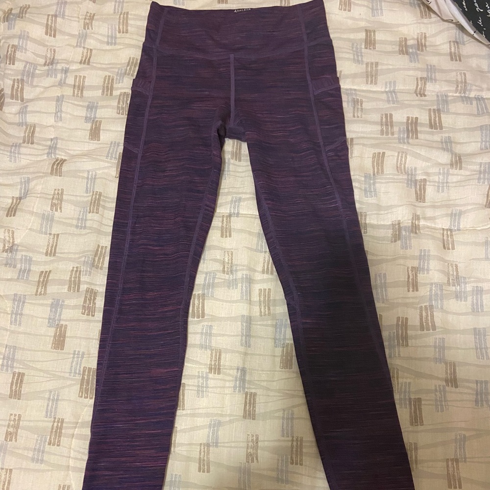Athleta girls purple leggings